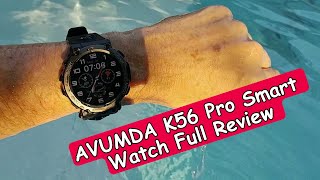 AVUMDA K56 Pro Smart Watch Review  Full Review and Features [upl. by Enelehs397]