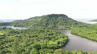 Drone Aerial video of Nett in the island garden of Pohnpei State FSM [upl. by Stein]