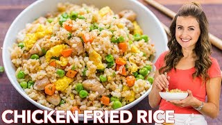 Chicken Fried Rice  EASY DINNER under 30 Minutes [upl. by Llenol]