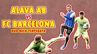 HIGHLIGTHS ALAVA AB VS FC BARCELONA  EFOOTBALL  LIGA SPANYOL [upl. by Annaeirb]