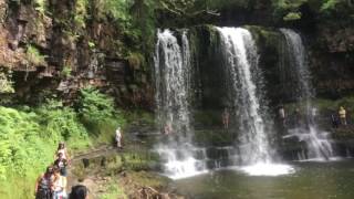 Four Falls Trail Waterfalls in Brecon Beacons National Park South Wales [upl. by Haimes464]