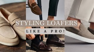 How To Style Mens Loafers with Outfit Ideas [upl. by Lemrahs766]