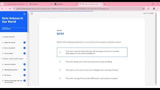 IBM  DATA SCIENCE IN OUR WORLD  MODULE 1  QUIZ ANSWERS ibm quizanswers [upl. by Neyugn]