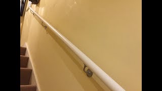 How to install a stair handrail and railing on stairs uk [upl. by Gensmer]