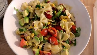 Heerlijke farfalle pasta salade recept vegetarisch [upl. by Ybroc391]