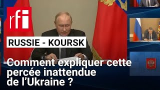 Guerre en Ukraine  offensive ukrainienne surprise dans la région de Koursk • RFI [upl. by Lorrayne517]