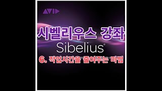 시벨리우스 작업시간을 줄여주는 마법 복사하기 잘라내기 붙여넣기 [upl. by Aisitel]