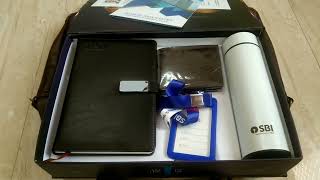 Unboxing SBI JA WELCOME 2024  SBI Clerk Welcome Kit  Welcome Kit sbija [upl. by Arahsit]