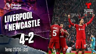 Highlights amp Goles Liverpool v Newcastle 42  Premier League  Telemundo Deportes [upl. by Pedroza]