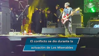 Molotov y Los Miserables se van a los golpes en pleno escenario [upl. by Annovad531]