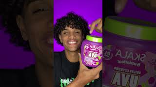 Testando a nova linha de uva da Skala 🫧🍇 cabelocacheado cachos cabelo uva skala [upl. by Cornel]