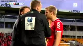 Best Fair Play ever Norwegian Tippeligaen Lillestrøm Brann [upl. by Tomchay]