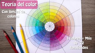 Teoría del color simplificada con lápices de colores  Aprender a combinar colores [upl. by Aihsele]