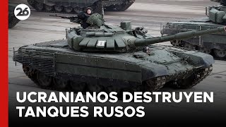 Brigada de paracaidistas ucraniana destruye tanques rusos entre otro armamento [upl. by Mariette]