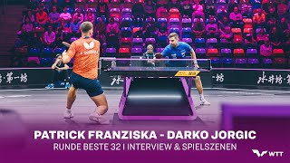 Patrick Franziska  Darko Jorgic I WTT Champions 2024 Frankfurt [upl. by Adnot920]