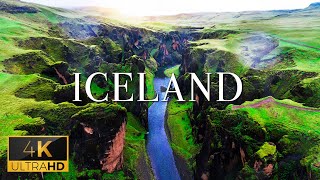 FLYING OVER ICELAND 4K UHD  Calming Piano Music With Beautiful Nature Film For Daily Relaxation [upl. by Alded]