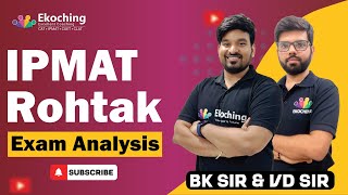 IPMAT Rohtak Exam analysis  IPMAT Rohtak 2024  IPMAT Rohtak Exam [upl. by Ynnus]