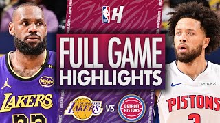 Los Angeles Lakers vs Detroit Pistons  Full Game Highlights  November 4 202425 NBA Season [upl. by Atalanti251]