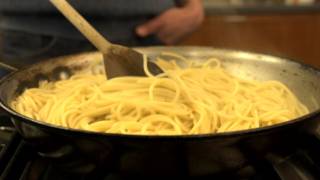 How to Quickly Cook Pasta in a Frying Pan  CHOW Tip [upl. by Rysler12]