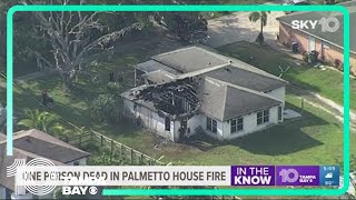 Fire destroys roof of Palmetto home [upl. by Leima]