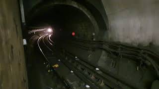 loud  spooky tunnel sound  Central line Arrival Bank [upl. by Dnesnwot437]