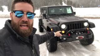 Smittybilt x20 12000 lb winch on my jeep Wrangler Rubicon Recon edition [upl. by Spenser]