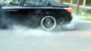 2006 BMW 550i 550 Burnout Smokeout Tire [upl. by Chet581]