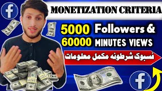 Facebook account Criteria Info money فسبوک اکونټ شرطونه او مياشتنی پیسي معلومات [upl. by Anertac]