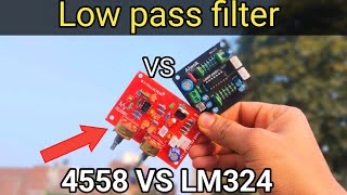 4558 ic VS LM324 ic Low pass filter full review Bass testing sound check ✅  lowpassfilter [upl. by Gianna391]