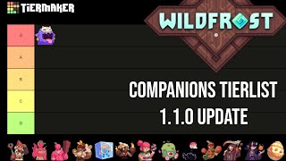 Updated Wildfrost Companions Tier List  110 [upl. by Anay]