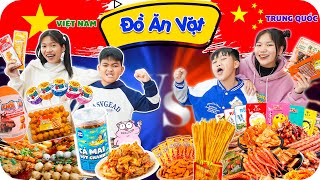 Đại Chiến Đồ Ăn Vặt Cổng Trường Việt Nam VS Trung Quốc ♥ Min Min TV Minh Khoa [upl. by Doherty832]