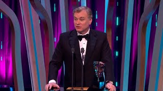 Christopher Nolan BAFTA acceptance speech 2024 for Oppenheimer for Best Director [upl. by Einafets216]