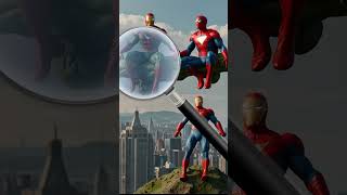 Spiderman superhero and 2 iron mans or flying green and red fury demons [upl. by Lener]