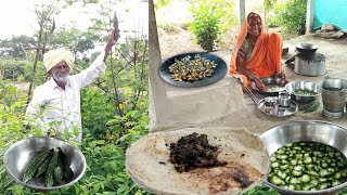 रानातलं आजोबांनी हिरवीगार कारली आणुन आजीनं बनवलं ३४दिवस टिकणाऱ्या गावरान चवीच्या खमंग चकत्याKarle [upl. by Novert]