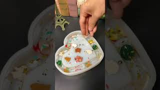 聖誕心形煙灰缸interesting diy 手工diy 手工製作 手工 好物分享handmade ashtray [upl. by Basso]