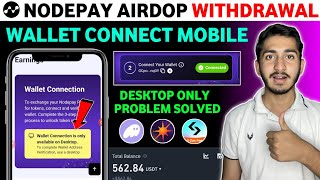 Nodepay Airdrop wallet connect on mobile  Nodepay wallet connection problem  Nodepay new update [upl. by Aioj]