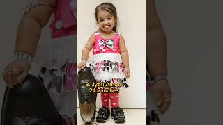 Top 10 Shortest People in The World jyoti shorts Top10ner295 [upl. by Cirri]