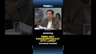 Why will you punished Usec Lopez for an act of the President PBBM VPSaraDuterte AttyLopez HOR [upl. by Nosnibor]