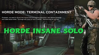 Aliens Fireteam Elite  Horde Terminal Containment  Insane Solo [upl. by Akapol]