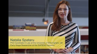 Introducing SAPIENS EarlyStage Researcher Natalia Spătaru [upl. by Nywde]