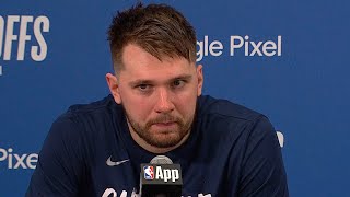 Luka Doncic on tough shooting in Game 1 vs Thunder “Who cares We lost” 🗣️ [upl. by Teilo641]