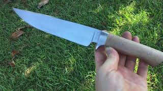 52100 Bowie  Test Knife [upl. by Akinahc123]