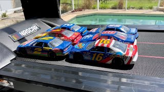 124 NASCAR DIECAST TREADMILL RACE [upl. by Aset]