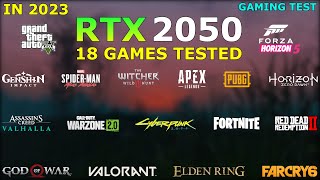 RTX 2050 Laptop Gaming Test  18 Games Tested  good for Gaming [upl. by Benjie311]