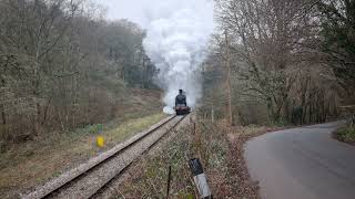 Caledonian Railway 828 at High Rocks January 2024 [upl. by Olinde]