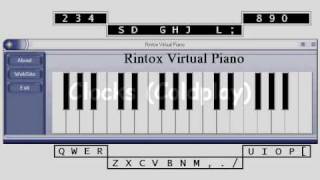 Coldplay  Clocks  Virtual Piano [upl. by Nehtanhoj694]