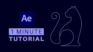 Animate a single line drawing from Illustrator in After Effects  EASY [upl. by Nojed]