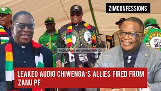 Leaked Audio Chiwenga’s Allies Fired From Zanu PF [upl. by Taam]