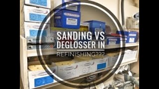 Sanding Vs Deglosser in Refinishing [upl. by Evaleen657]