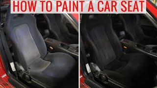 DIY painting car seats to change the color  Howto tips and precautions [upl. by Zitella]